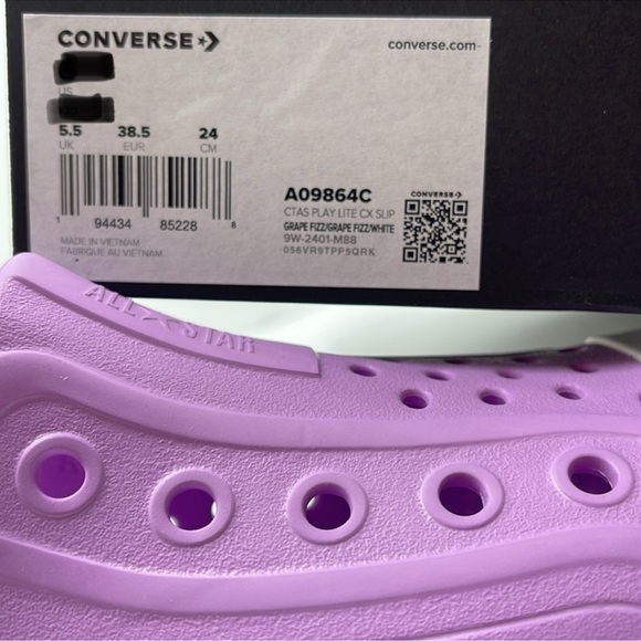 Converse WMNS CTAS PLAY LITE CX SLIP GRAPE PIZZ/GRAPE FIZZ/WHITE A09864C Sneaker - Picture 16 of 16